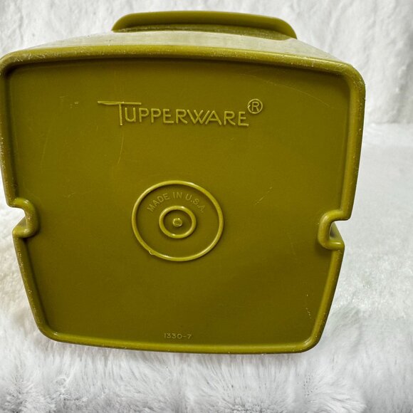Vintage Tupperware Pick A Deli Small 1L Pickle Keeper Avocado Green 3 Piece 1330 - Picture 3 of 6